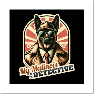 Belgian Malinois Detective Posters and Art